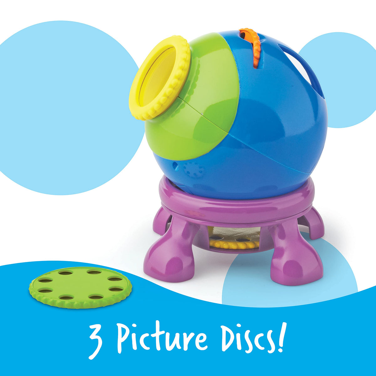 Learning Resources Shining Stars Projector disc star cluster illuminates star patterns for observation.