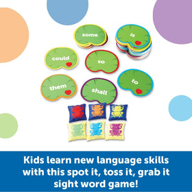 Learning Resources Sight Word Toss frog beanbags for active learning and coordination