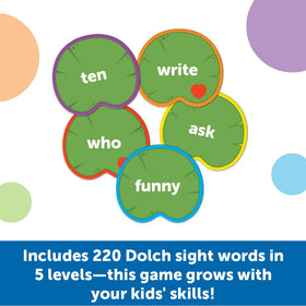Learning Resources Sight Word Toss kids aiming to improve balance and motor skills