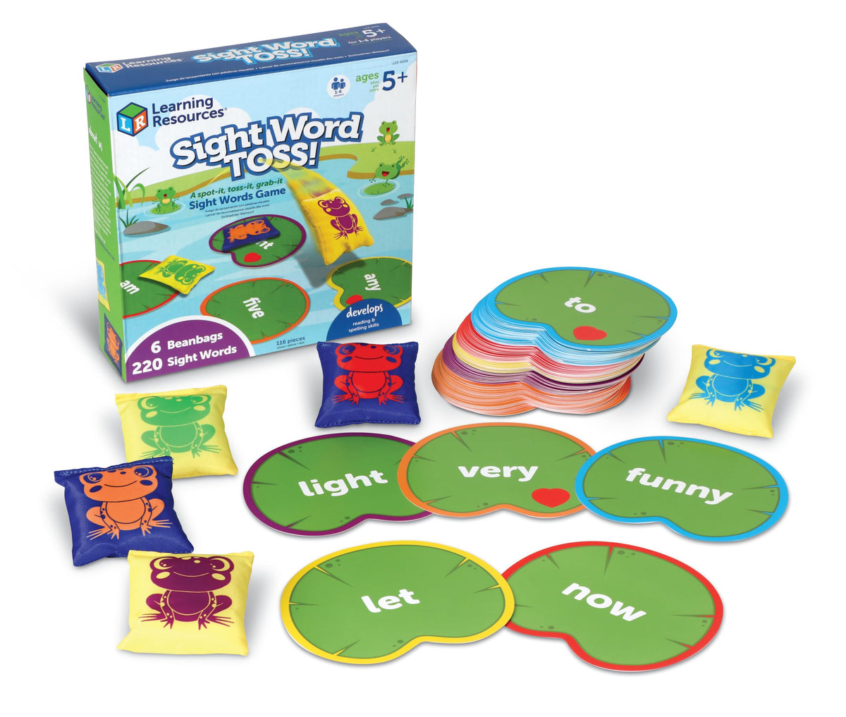 Learning Resources Sight Word Toss lily pads scatter for engaging word practice