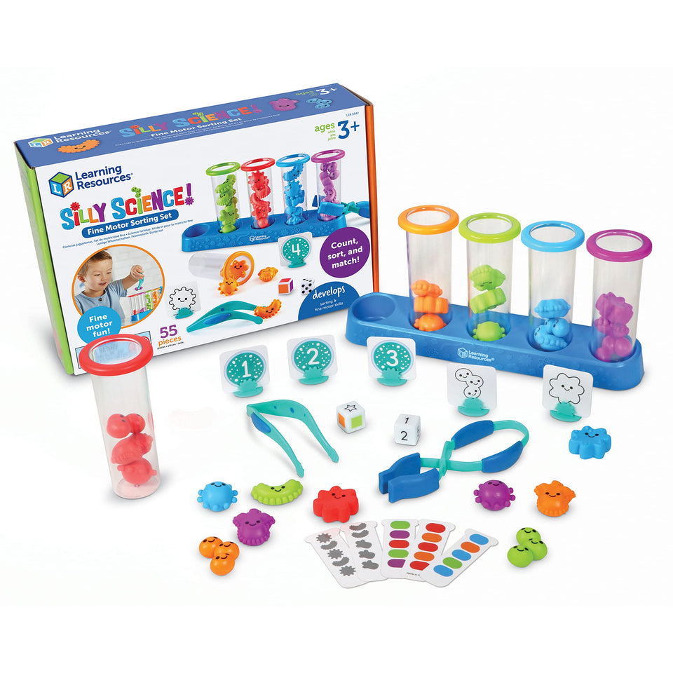 Learning Resources Silly Science germs image supports color and shape sorting