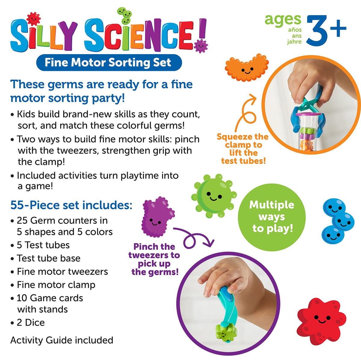 Learning Resources Silly Science wipe-clean plastics image for durability