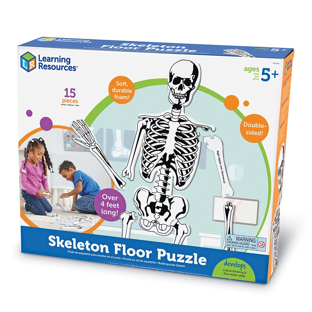 Learning Resources skeleton floor puzzle ideal for classroom use and lessons