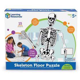 Learning Resources skeleton floor puzzle illustrated side for learning visuals