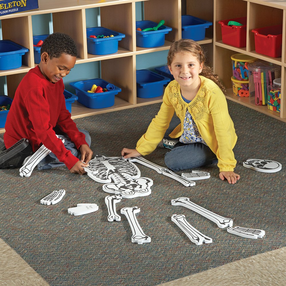 Learning Resources skeleton floor puzzle soft foam pieces safe for kids