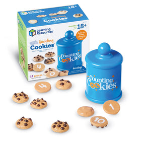 Learning Resources Smart Counting Cookies jar front helps kids recognize numbers.