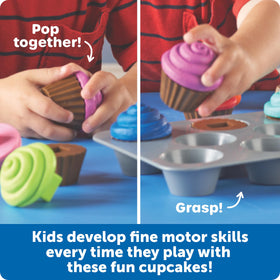 Learning Resources Smart Snacks cupcakes bottom piece displays color cues for matching activities