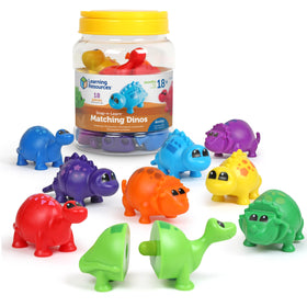 Learning Resources Snap-n-Learn dinosaurs halves for color matching and fine motor development.
