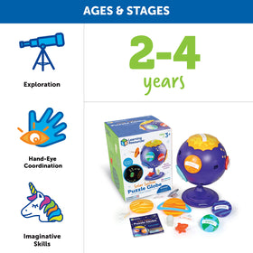 Learning Resources Solar System Puzzle Globe rotating puzzle fosters hand-eye coordination and spatial awareness.