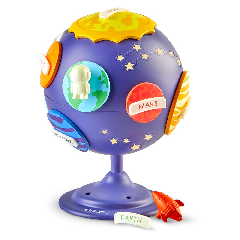 Learning Resources Solar System Puzzle Globe planet pieces teach planet names while refining fine motor skills.
