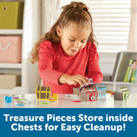 Learning Resources Sorting Surprise Pirate Treasure octopus piece supports shape recognition