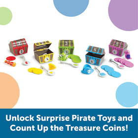 Learning Resources Sorting Surprise Pirate Treasure parrot figure adds imaginative play