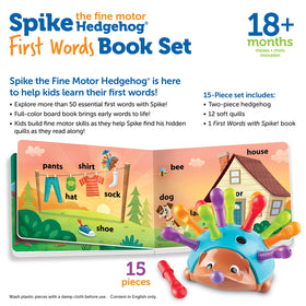 Learning Resources Spike Hedgehog close-up quills emphasize tactile exploration and grip strength development