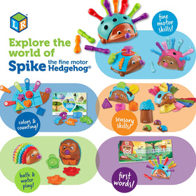 Learning Resources Spike set in hands during story time promotes confident exploration