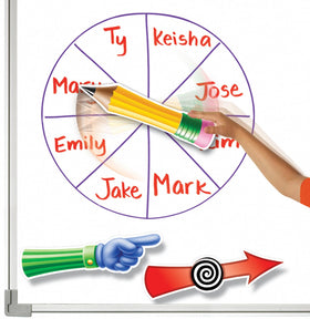 Learning Resources SpinZone pointer spinner facilitates interactive discussions.