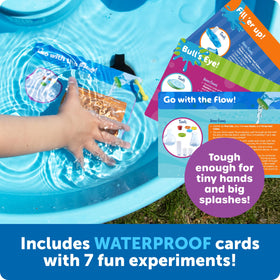 Durable plastic pieces withstand repeated splashes and easy cleanup.
