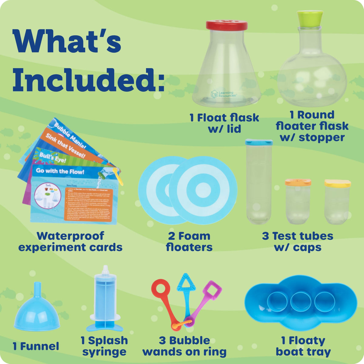 Age-appropriate Splashology Water Lab setup for children 3+ with supervision.