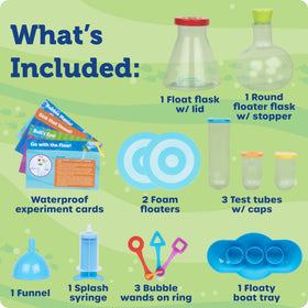 Age-appropriate Splashology Water Lab setup for children 3+ with supervision.