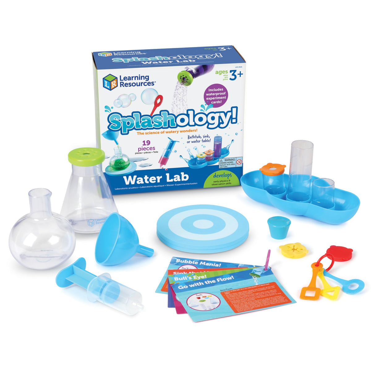 Splashology Water Lab syringe demonstrates precise water flow for curious learners.