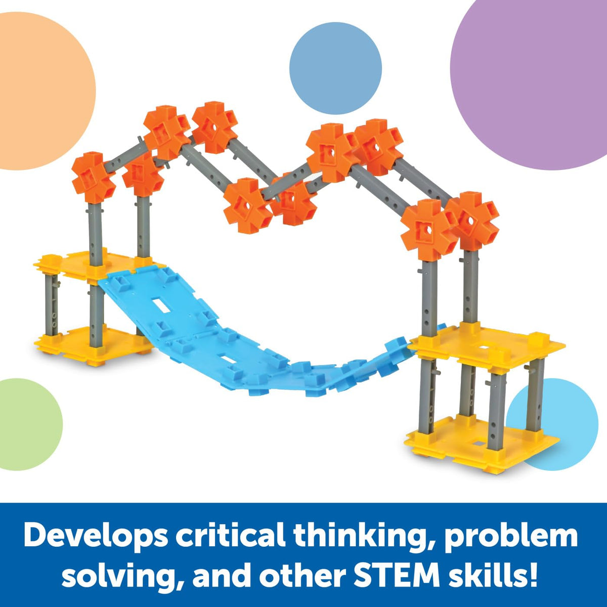 Learning Resources STEM Explorers Bridge Builders: suspension challenge visual for exploring real-world engineering concepts