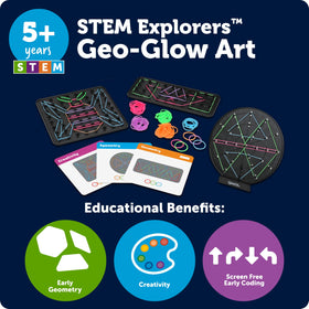 Learning Resources Stem Explorers glow-bands pack supports durable repeatable art making