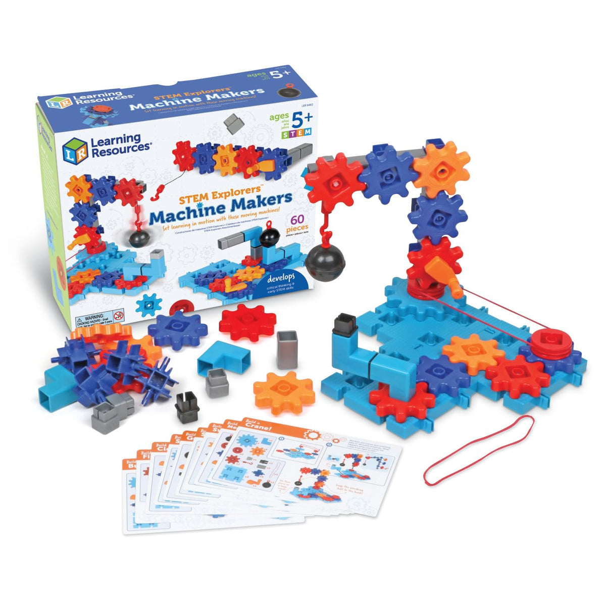 Learning Resources STEM Explorers Machine Makers gear puzzle showing rotating gears for hands-on learning