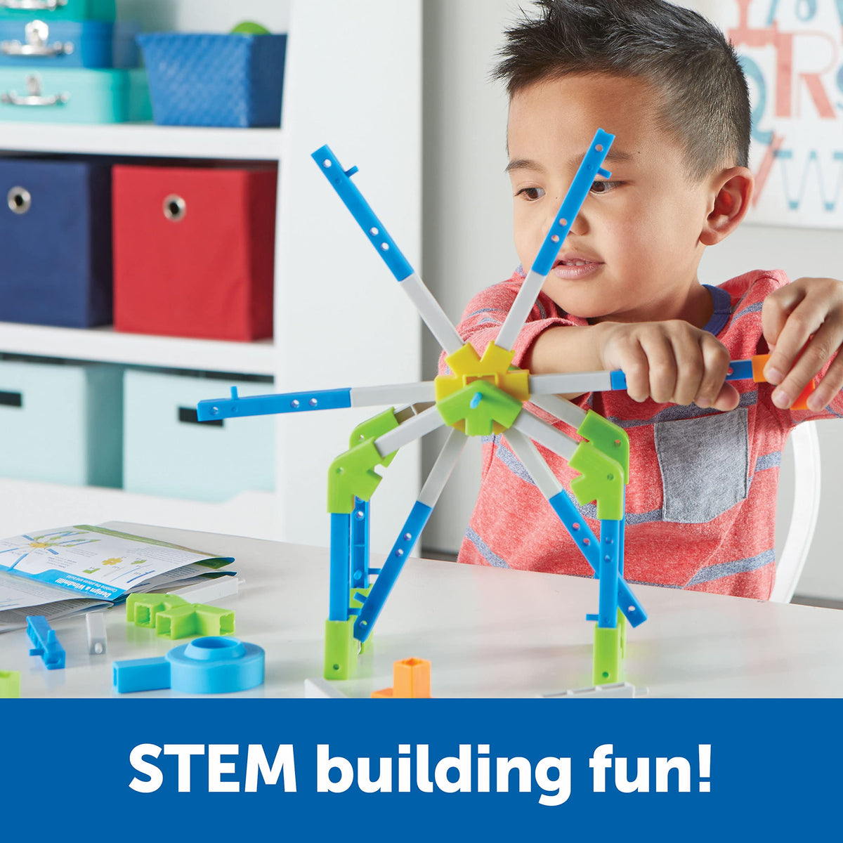 Learning Resources Motioneering windmill spins to reveal energy-inspired STEM ideas