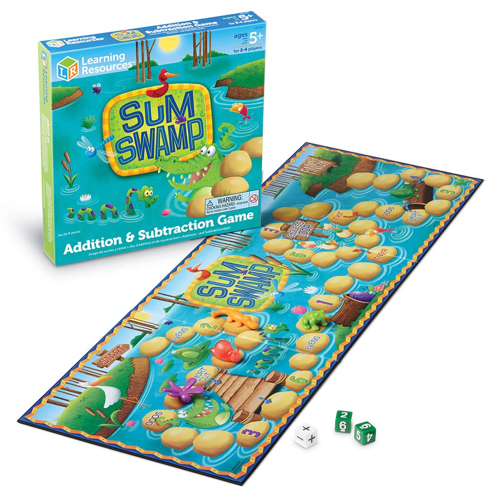 Learning Resources Sum Swamp dice invite playful math practice through addition and subtraction