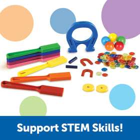 Learning Resources Super Magnet Lab Kit magnetic wands enabling quick cleanup and experiments