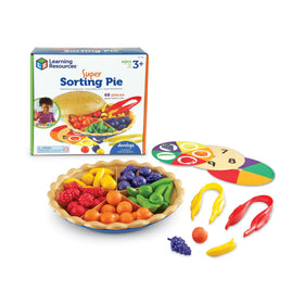 Learning Resources Super Sorting Pie pie plate and divider for counting play.