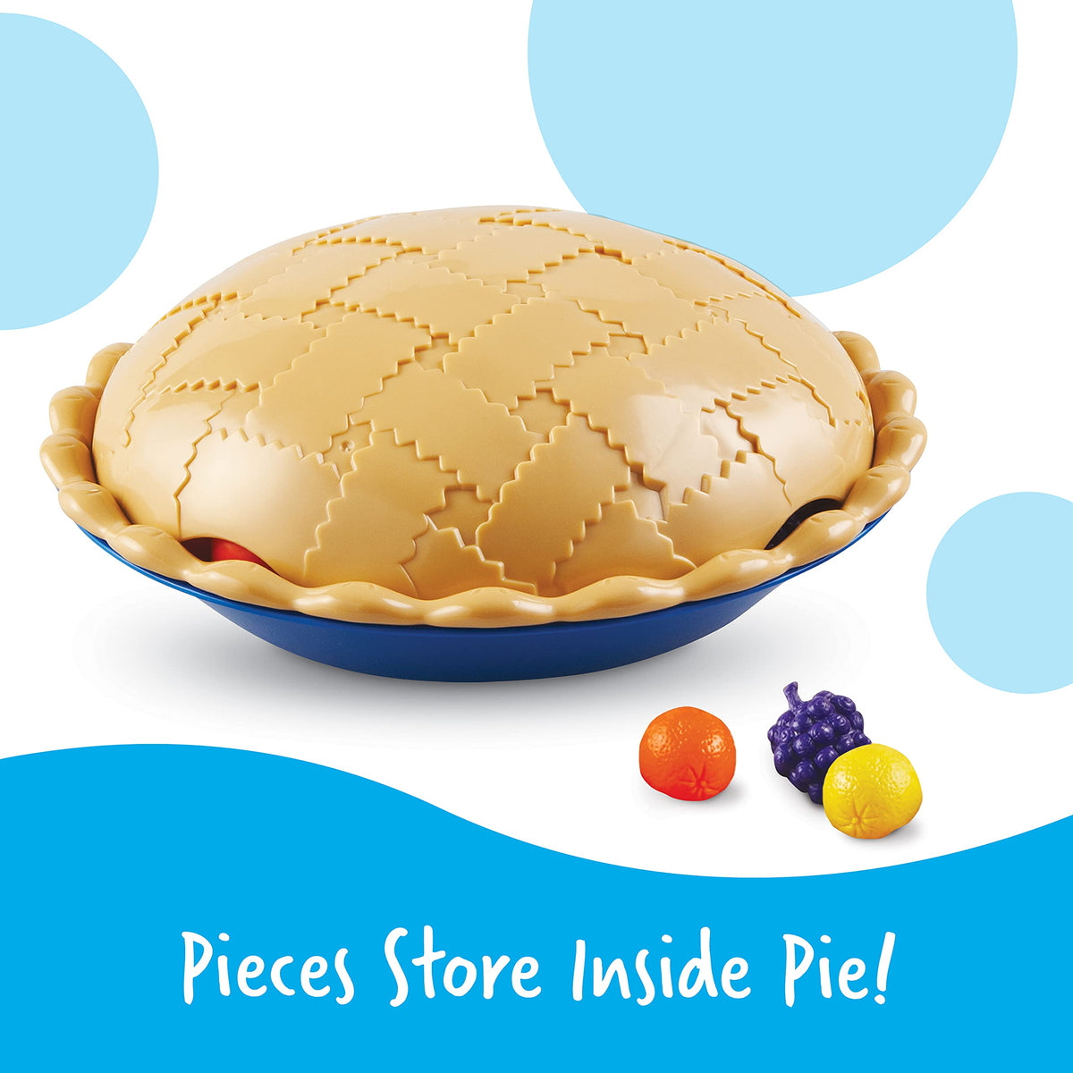 Learning Resources Super Sorting Pie all pieces stored inside the pie for easy cleanup.