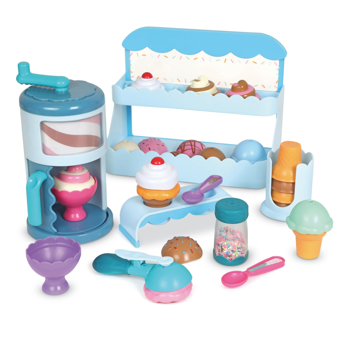 Learning Resources Swirly Scoops stand invites kids to imagine and play.
