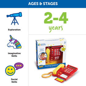 Learning Resources Teaching Telephone runs on 3 AAA batteries included for immediate use