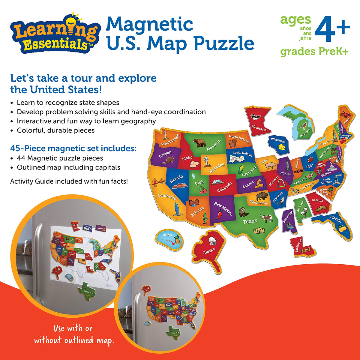 Learning Resources US map makes a thoughtful educational gift for curious kids