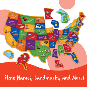 Learning Resources US map outline template helps early learners locate states accurately