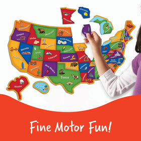 Learning Resources US map reference guide supports structured geography activities