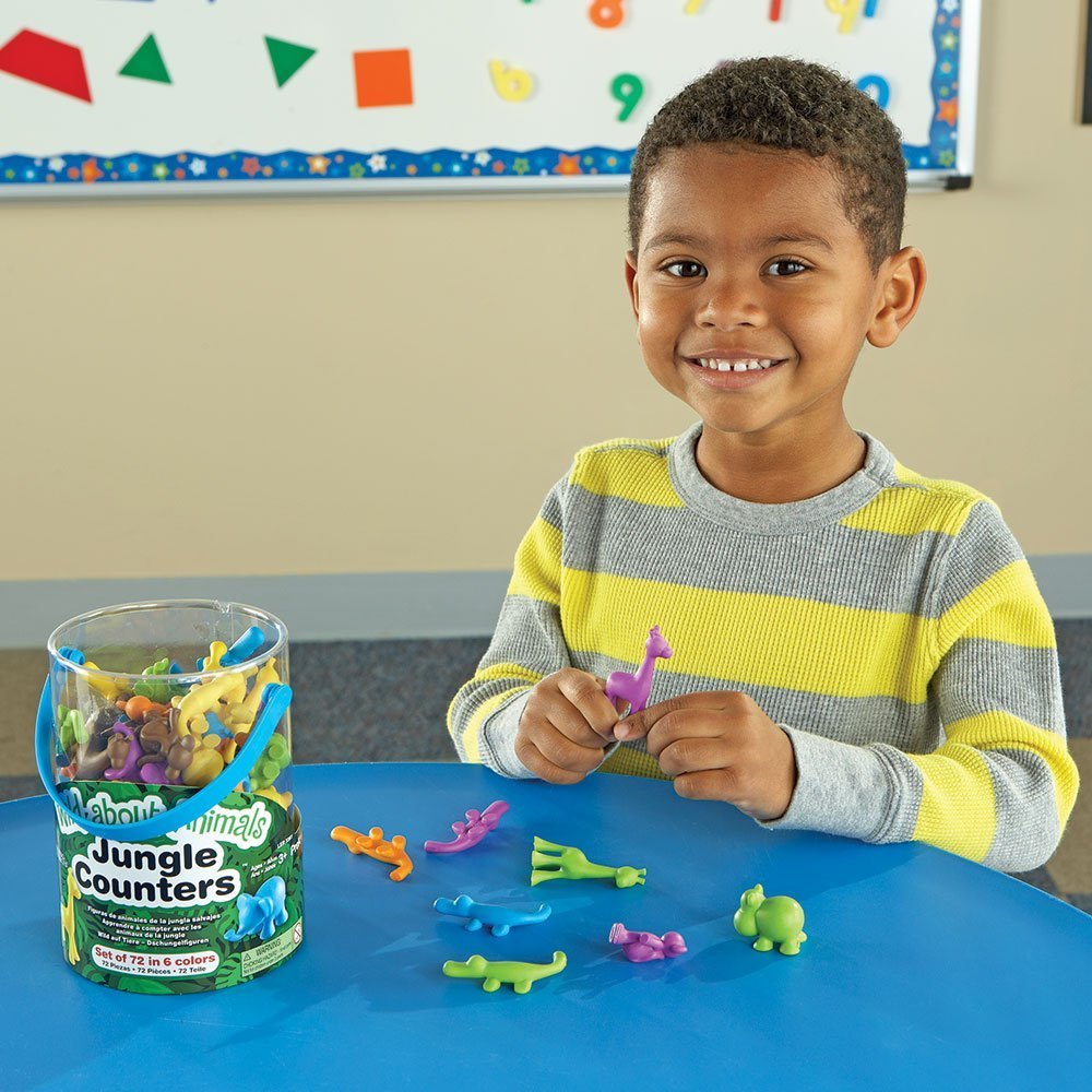 Learning Resources Wild About Animals color-sort set helps young learners recognize colors.