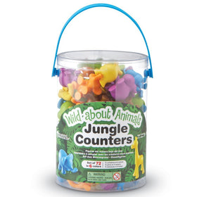 Learning Resources Wild About Animals giraffe counter promotes sorting, patterning, and imaginative play.
