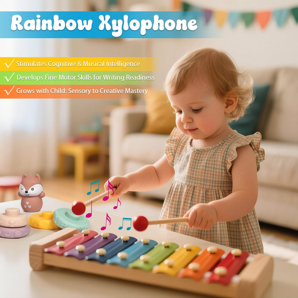 LearnToy storage bag included for easy cleanup and portability
