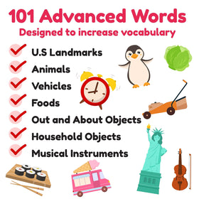 LearnWorx Advanced Flash Cards Dolphin word card fosters vivid word associations.
