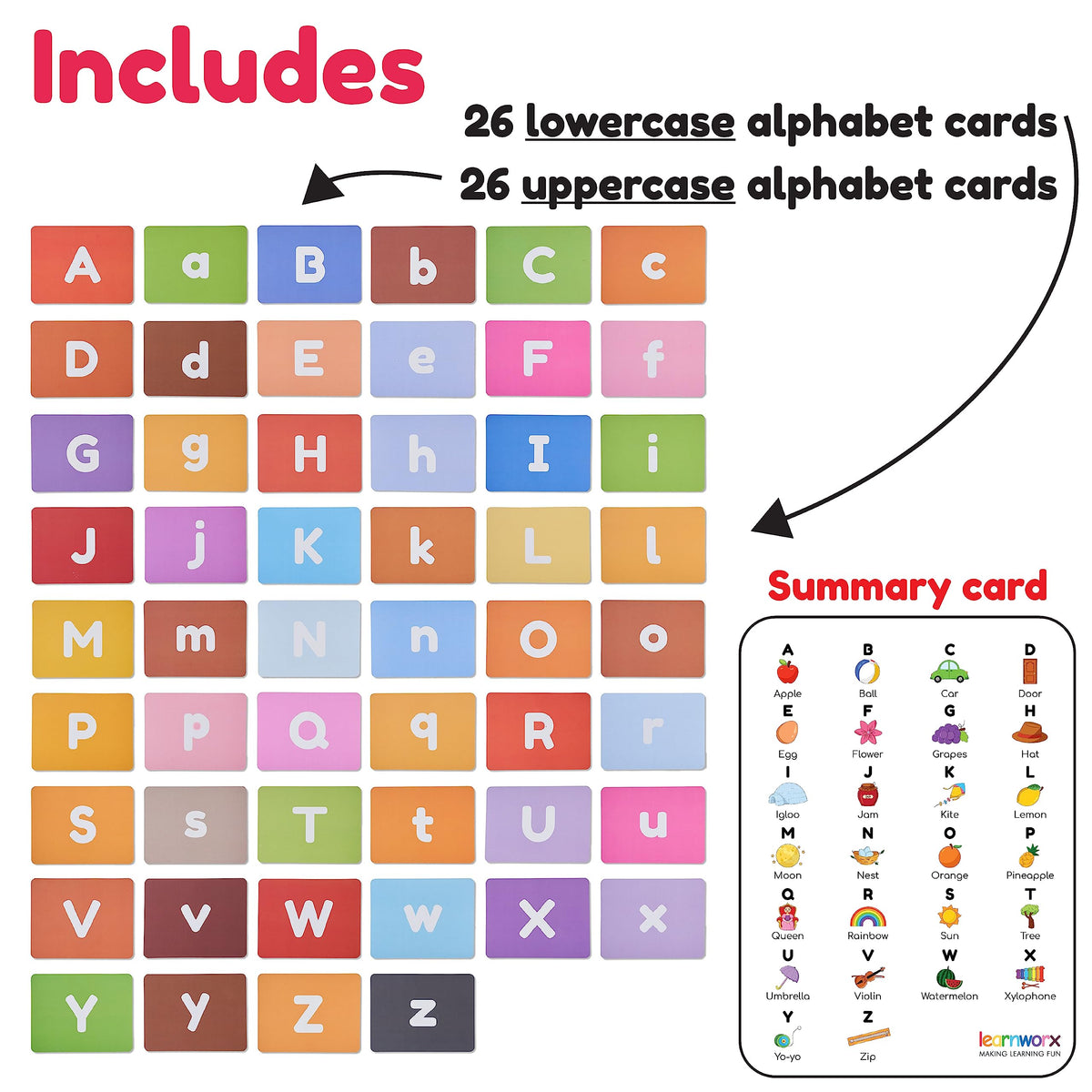 LearnWorx double-sided bright designs aid visual development during play