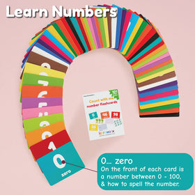 Learnworx number cards large format helps little hands recognize numbers more easily during learning sessions.