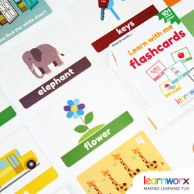 LearnWorx reverse-side games invite counting and matching activities during calm play