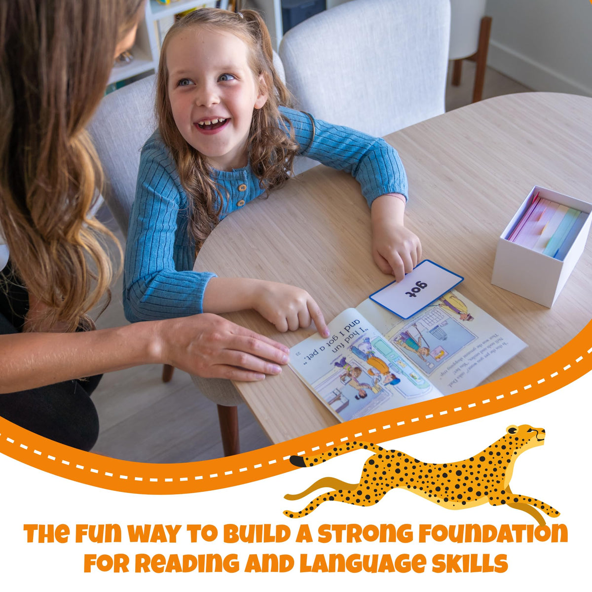 LearnWorx Sight Words Flash Cards front showcases bold word for instant recognition.