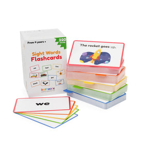 LearnWorx Sight Words Flash Cards package shows organized storage for easy home use.