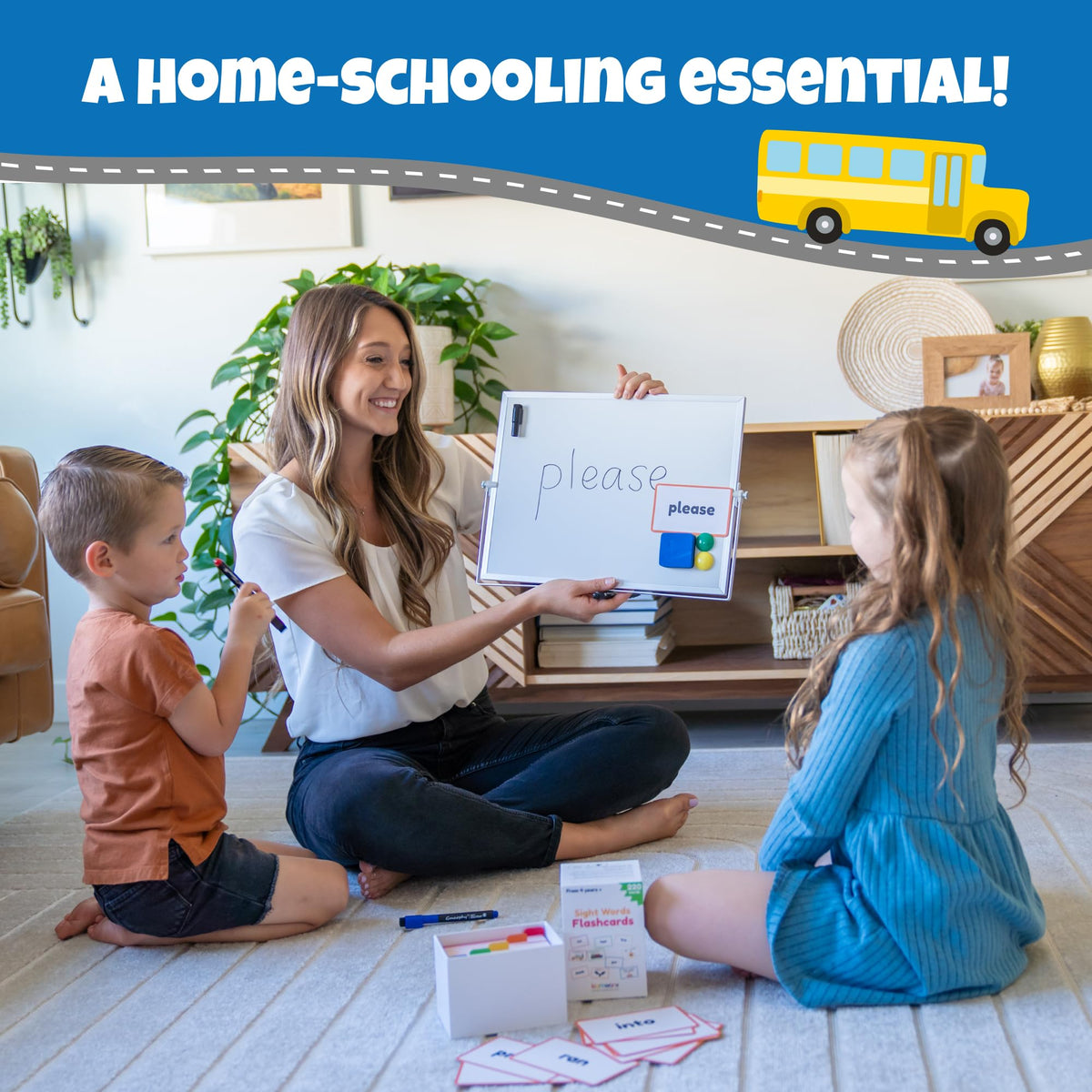 LearnWorx Sight Words Flash Cards compact travel size for learning on the go.