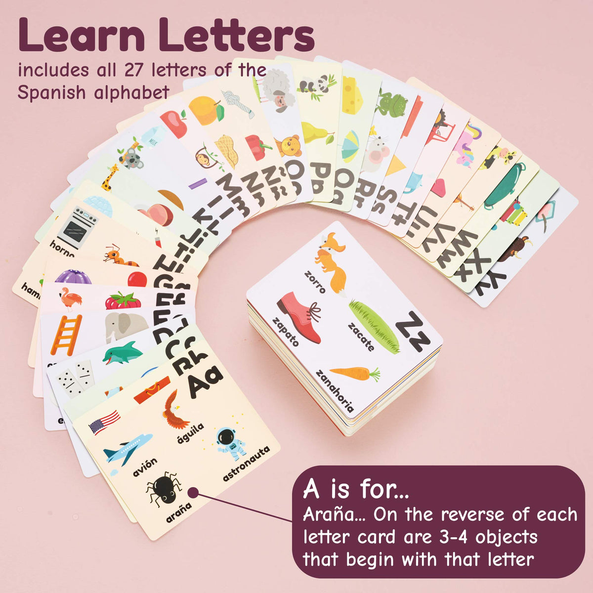 Learnworx Spanish flash cards colors boost color recognition during playtime