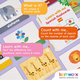Learnworx Spanish flash cards household items boost vocab for daily routines.