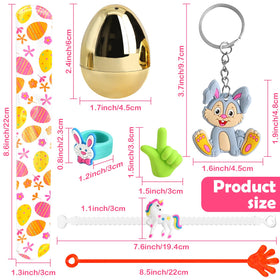 LEASEN 100-pack Easter eggs arranged for a colorful, kid-friendly hunt