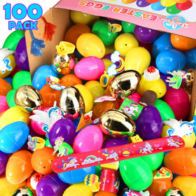 LEASEN six gold eggs stand out as prizes during egg hunts.